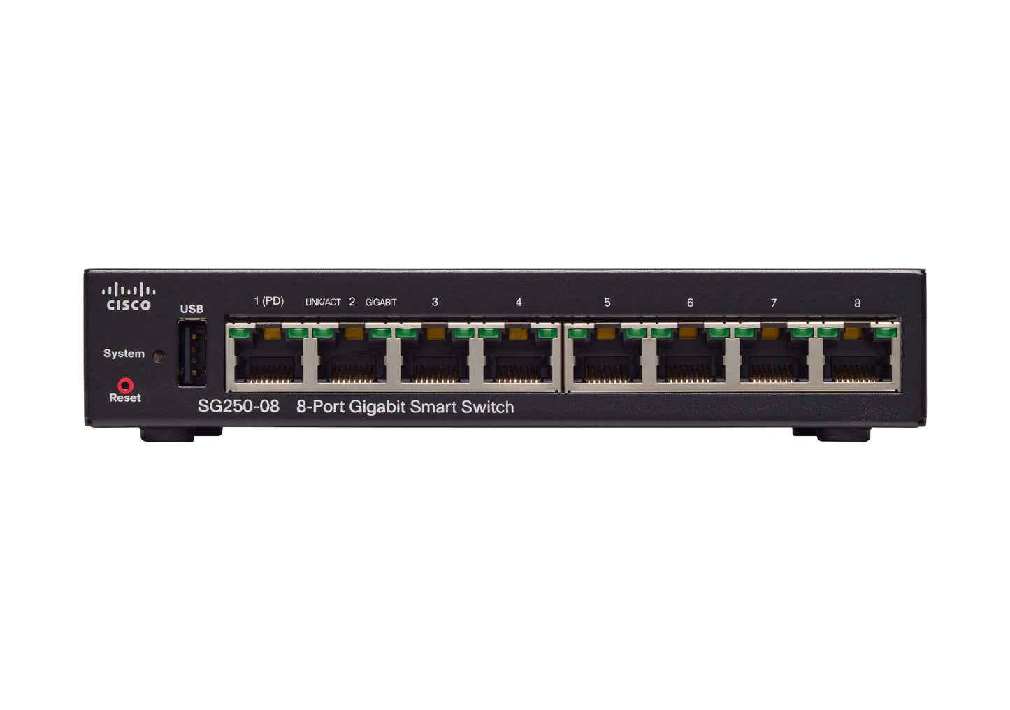Cisco 8 Port Gigabit Network Switch - SG250-08