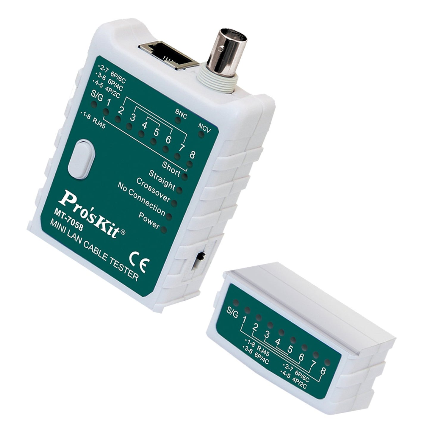 RJ11 & RJ45 Mini LAN Cable Tester - MT-7058