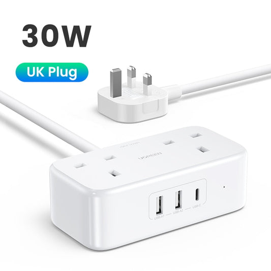 2 Socket Power Strip with 2 USB Ports & USB C - 50686