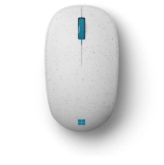 Microsoft Ocean Plastic Mouse - White Blue