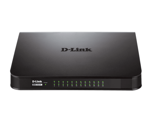 D Link 24 Port Fast Ethernet Network Switch - DES-1024A