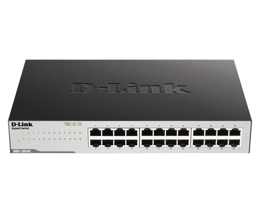 D Link 24 Port Gigabit Network Switch - DGS-1024C