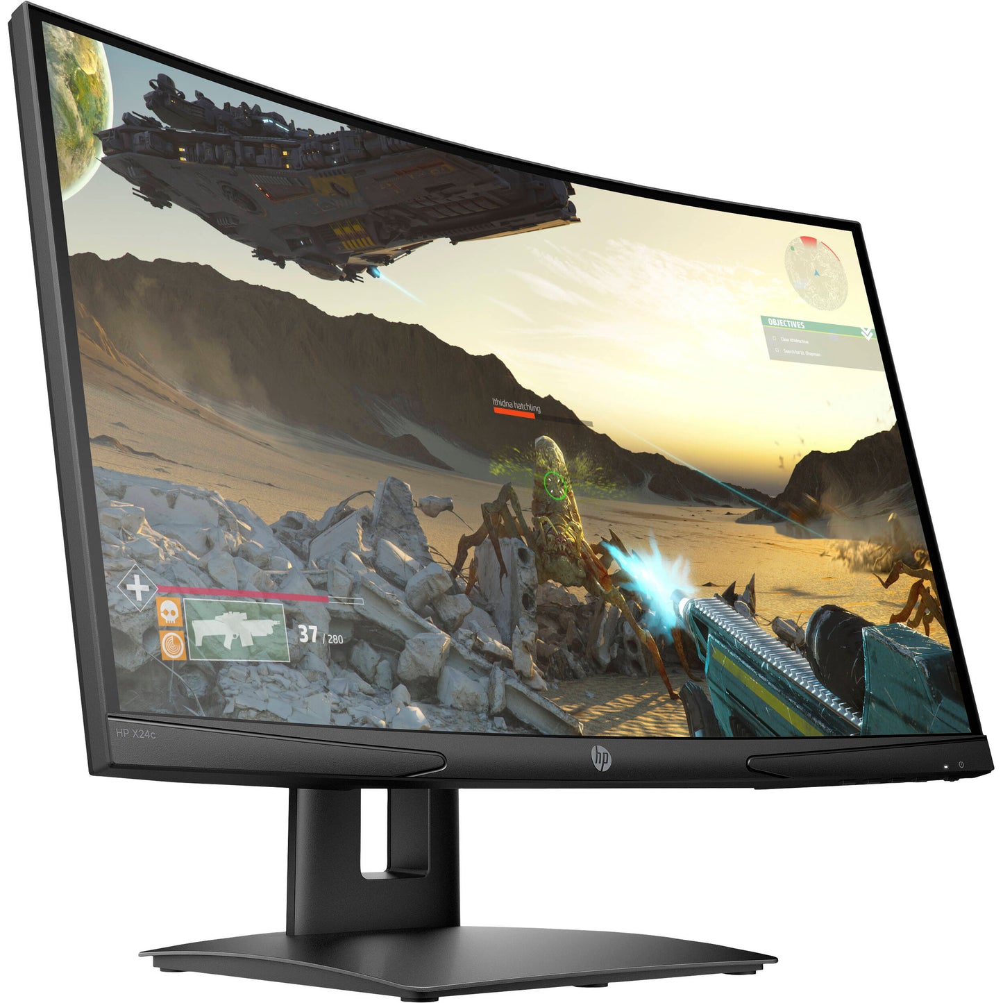 HP 24Inch 144Hz Curved Full HD Monitor - X24C