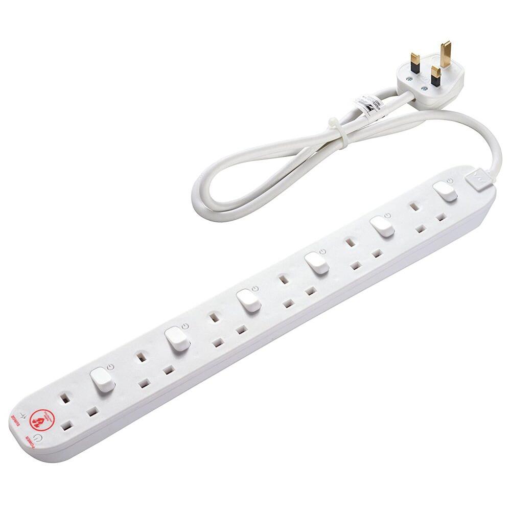 6 Socket 2M Surge Power Extension Board