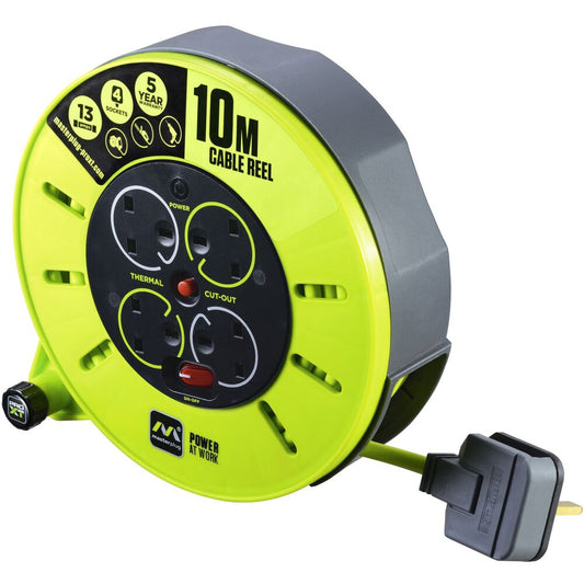 4 Socket 10M Power Extension Reel