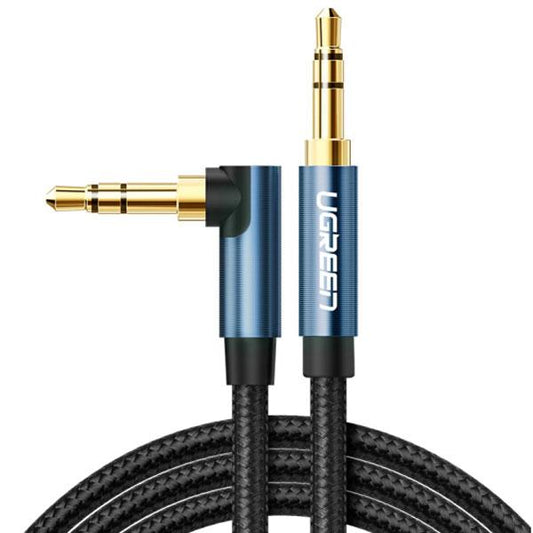 3.5 Aux Male to Male Right Angle Flat Cable - 1M - 60179