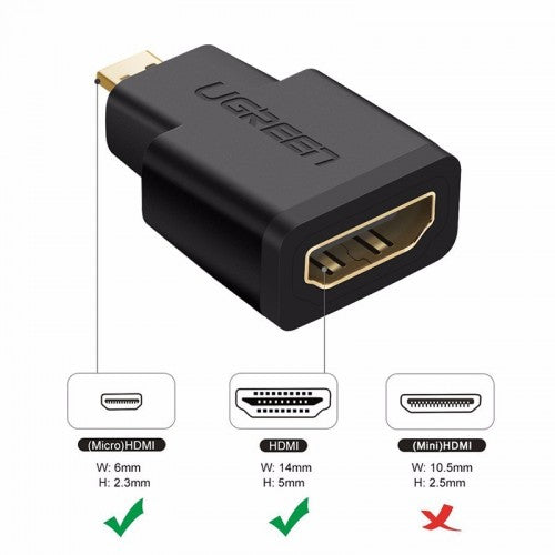 Micro HDMI Male to HDMI Female Converter - 20106