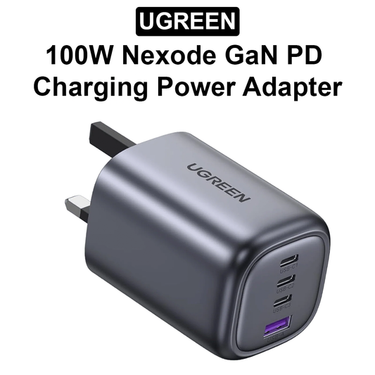 100W Nexode GaN PD Charging Power Adapter (3x USB C | 1x USB A) - 40749