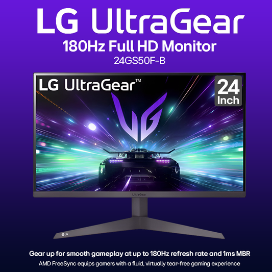 LG UltraGear 24 Inch 180Hz Full HD Monitor - 24GS50F-B