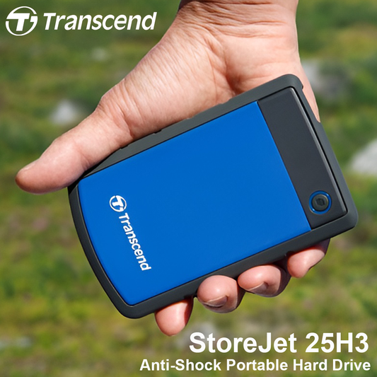 Transcend StoreJet 25H3 2TB Portable Hard Drive - Navy Blue