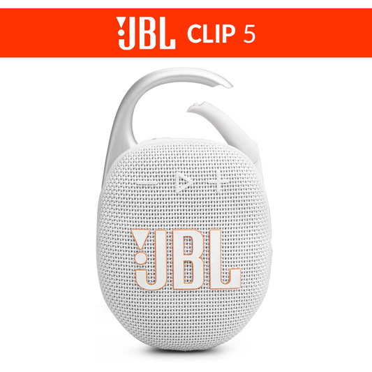 JBL Clip 5 | Ultra-portable Waterproof Speaker - White