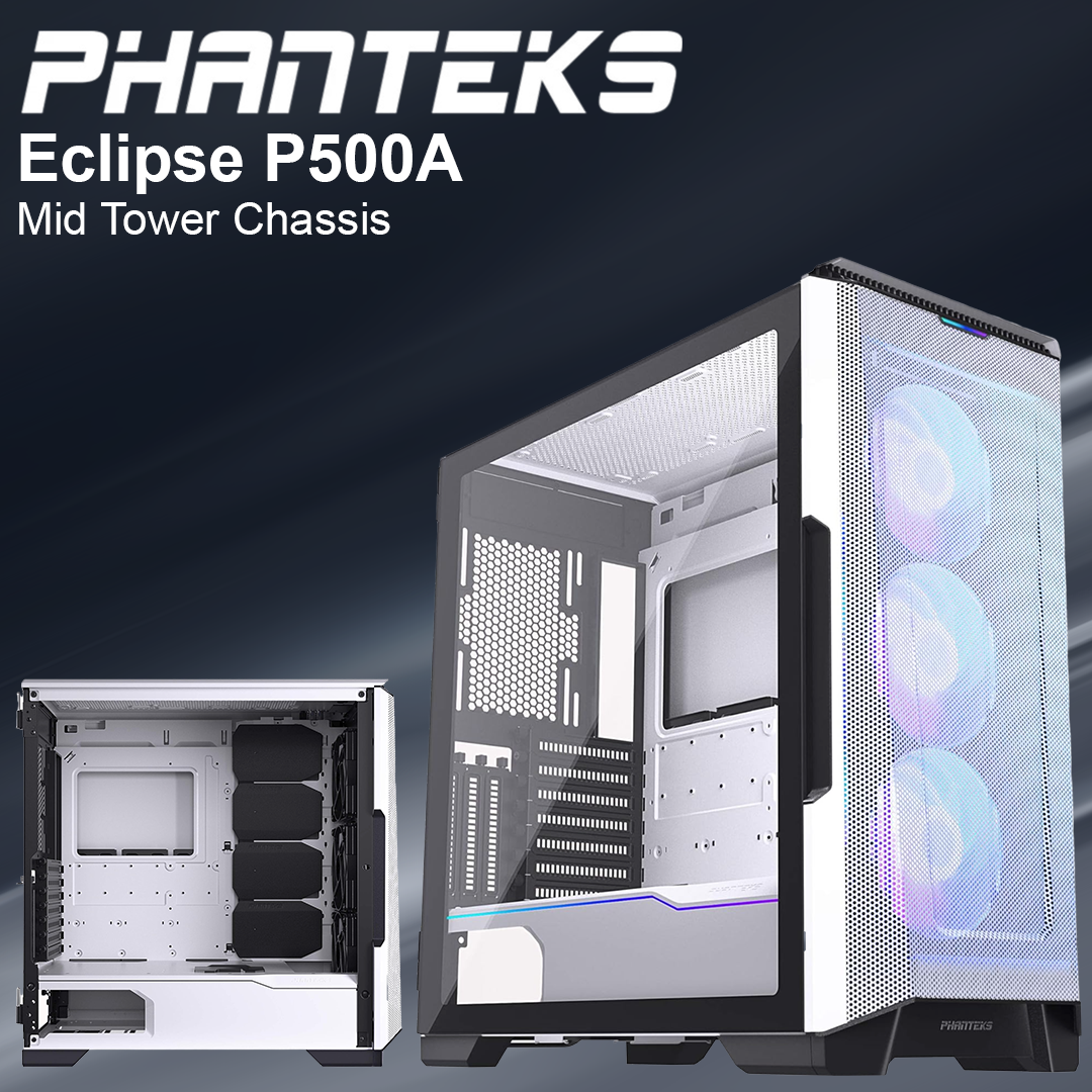 Phanteks Eclipse P500A Mid Tower Chassis - White