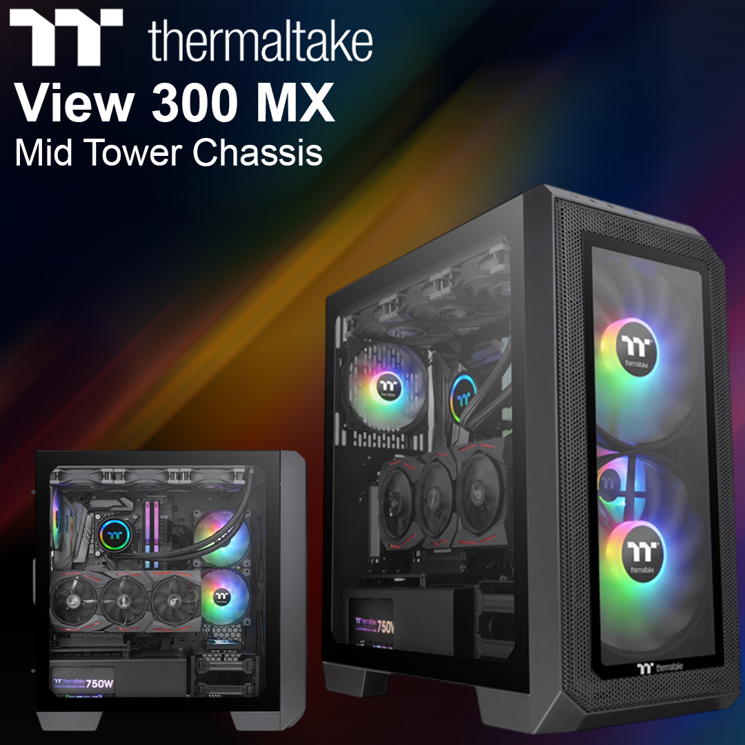 Thermaltake View 300 MX Mid Tower Chassis - Black