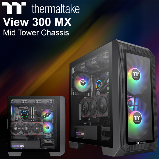 Thermaltake View 300 MX Mid Tower Chassis - Black