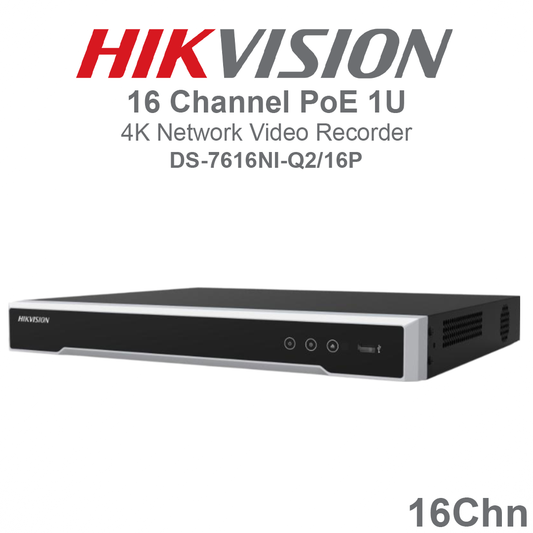 Hikvision 16 Channel 1U 4K PoE NVR