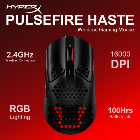 HyperX PulseFire Haste Wireless Gaming Mouse - Black