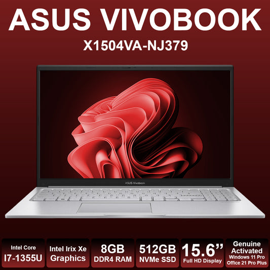 Asus Vivobook 15.6" Core I7 13th 8GB RAM 512GB NVMe Laptop