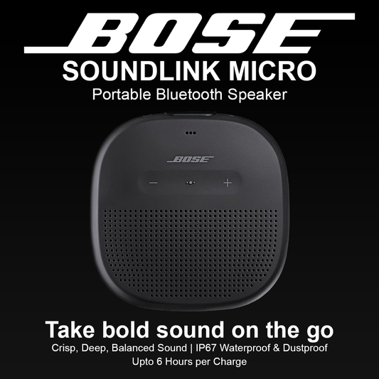 Bose Soundlink Micro Portable Bluetooth Speaker - Black