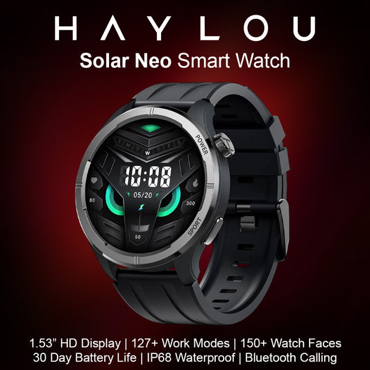 Haylou Solar Neo Smart Watch - Black