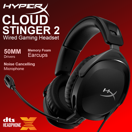 HyperX Cloud Stinger 2 Wired Headphone - Black