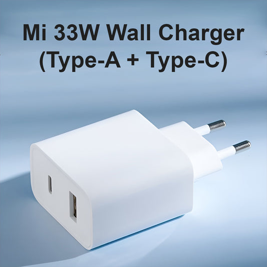 Xiaomi 33W (USB A + USB C) Charging Combo Power Adapter