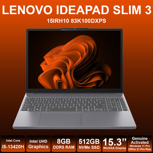 Lenovo IdeaPad 3 15.3" Core I5 13th 8GB RAM 512GB NVMe Laptop