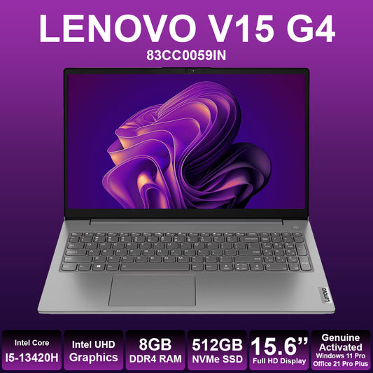 Lenovo V15 G4 15.6" Core I5 13th 8GB RAM 512GB NVMe Laptop