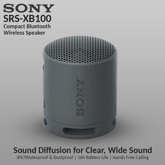 Sony SRS-XB100 Portable Bluetooth Speaker - Black