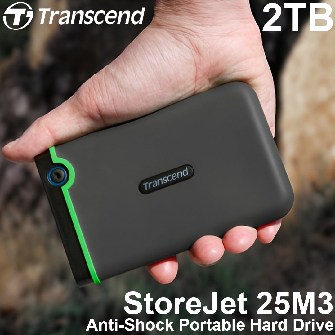 Transcend StoreJet 25M3 2TB Portable Hard Drive