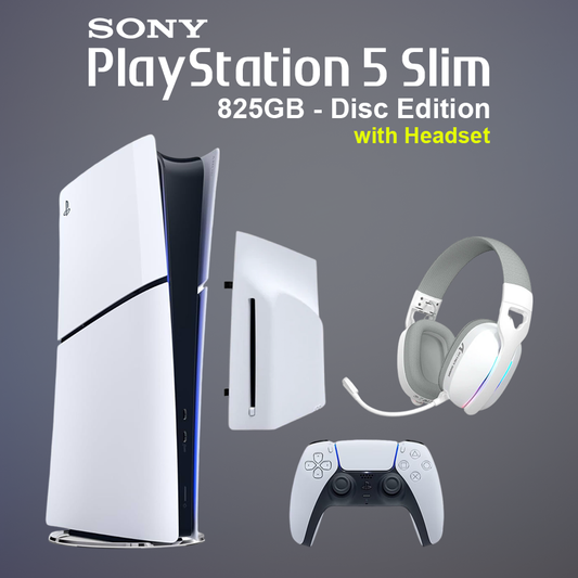 Sony PlayStation 5 Slim 825GB Console - Disc Drive & Wireless Headset