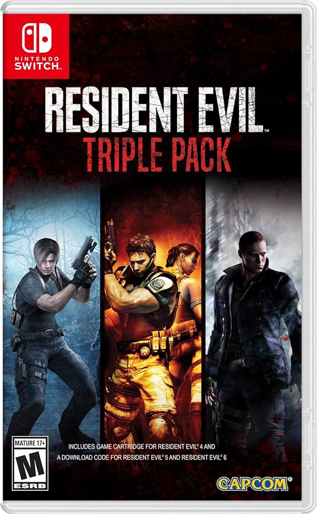 Resident Evil Triple Pack - Nintendo Game (Includes 4, 5 & 6)