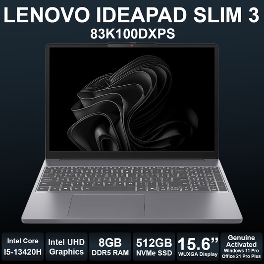 Lenovo IdeaPad Slim 3 15.3" I5 13th 8GB RAM 512GB SSD Laptop