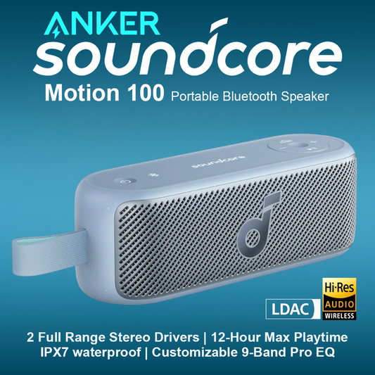 Anker Soundcore Motion 100 Hi-Res Portable Waterproof Speaker