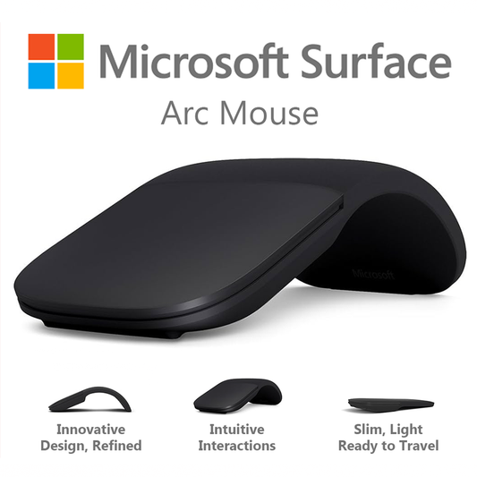 Microsoft Surface Arc Wireless Mouse (Black)