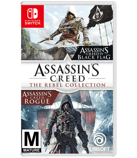 Assassin's Creed the Rebel Collection - Nintendo Game (Includes: Assassin's Creed IV 4 Black Flag & Rogue)