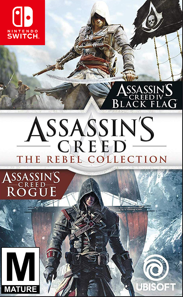 Assassin's Creed the Rebel Collection - Nintendo Game (Includes: Assassin's Creed IV Black Flag & Rogue)