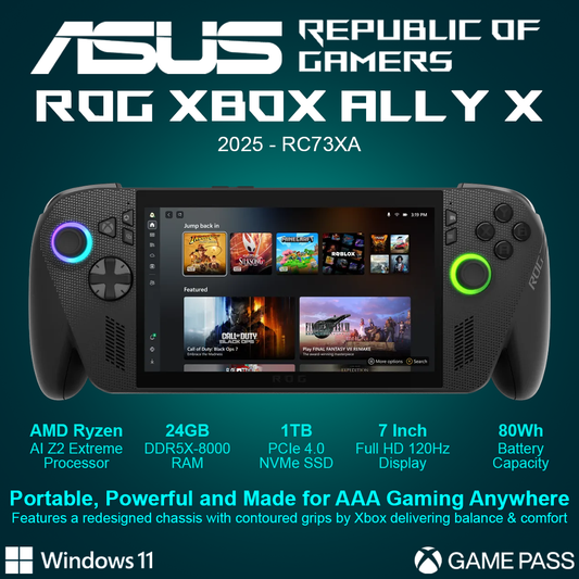 Asus ROG Xbox Ally X 2025 RC73XA 1TB Handheld Gaming Console