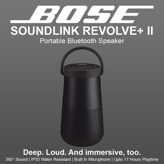 Bose SoundLink Revolve+ II Portable Bluetooth Speaker - Black