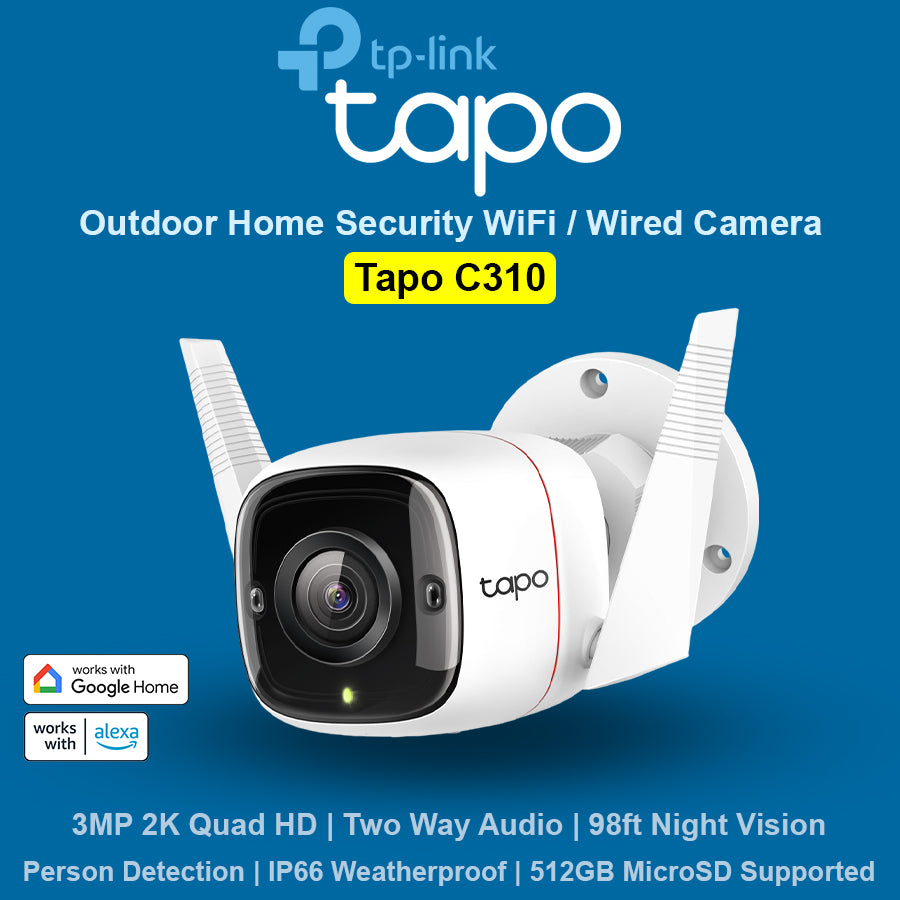 TP Link 3MP Outdoor Security Wifi Camera - Tapo C310