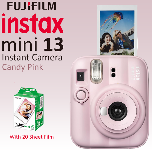 FujiFilm Instax Mini 13 Instant Camera with 20 Sheet Film - Candy Pink