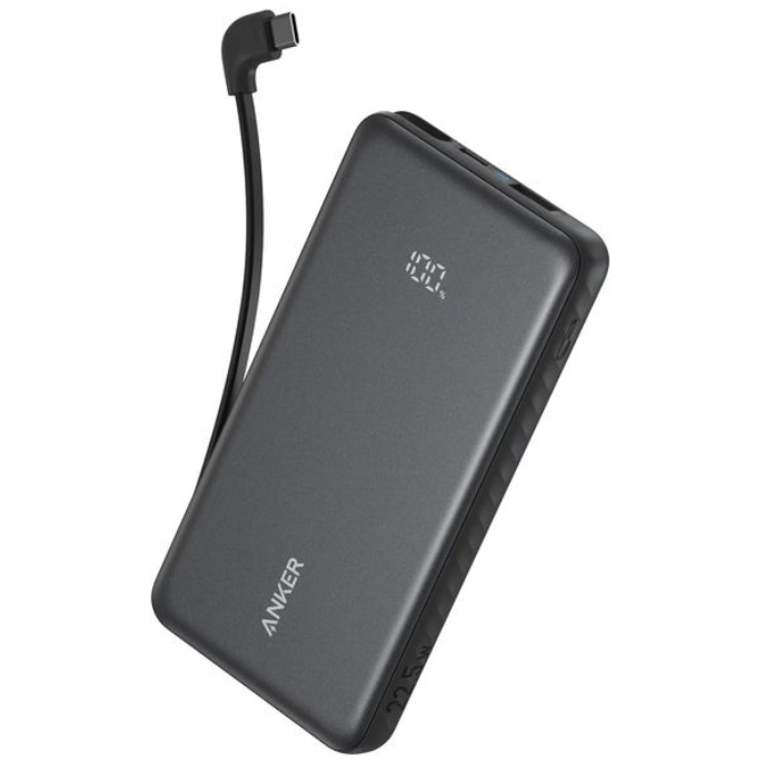 Anker Zolo 10000mAh Powerbank with USB C Cable - Black - A110DH11
