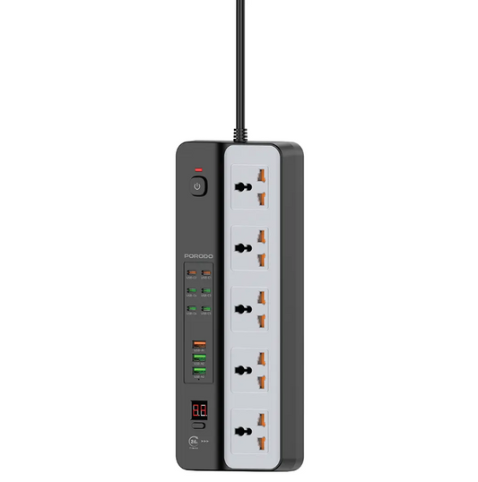 5 Way Universal Power Extension Board with (3x USB-A / 6x USB-C) - 3M
