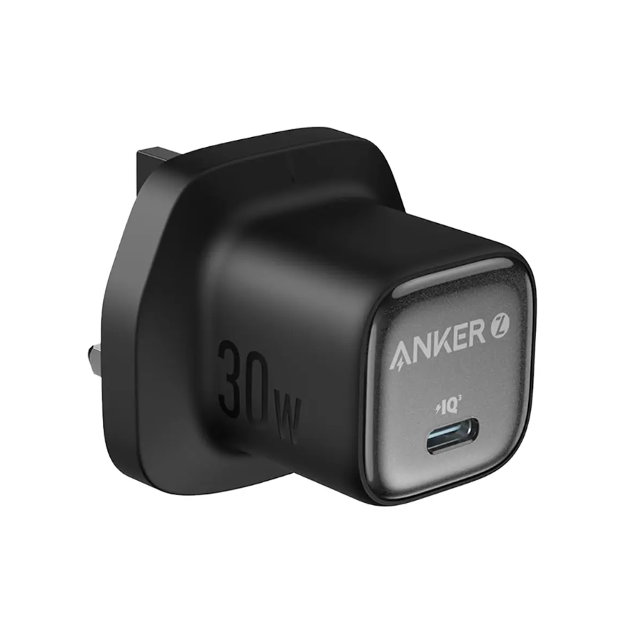 Anker Zolo 30W USB C PD Charging UK Power Adapter - Black - A2698K11