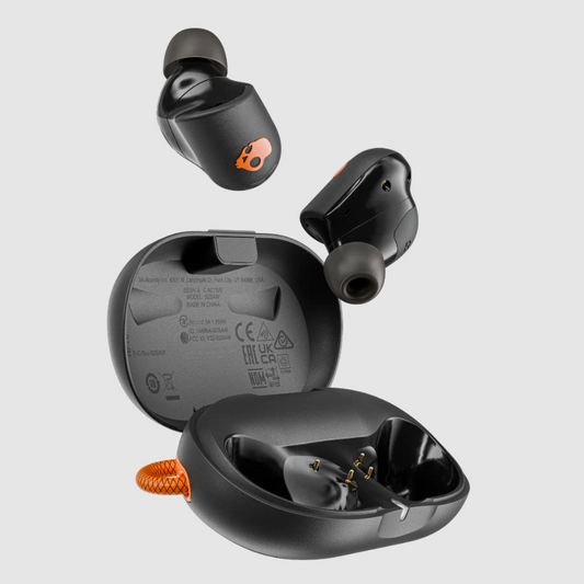 Skullcandy Sesh ANC Active Wireless Earbuds - Black Orange