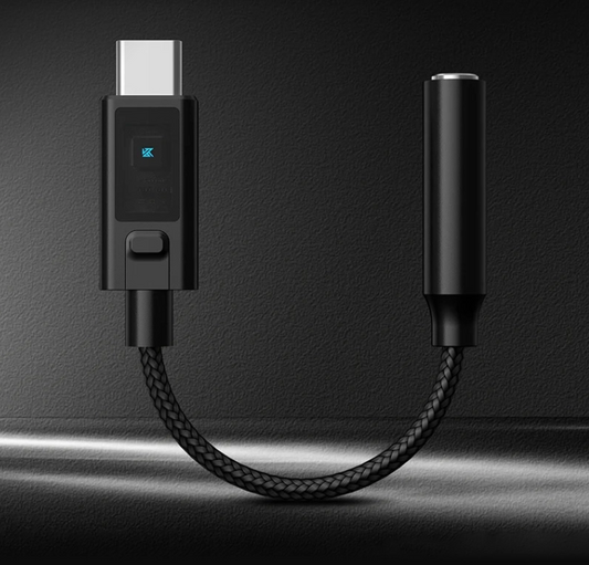 KZ AM02 USB-C Male to 3.5mm AUX Female Audio Adapter with DAC Chip