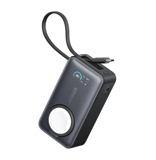 Anker MagGo 10000mAh Powerbank with USB C Cable - Black - A1657H11