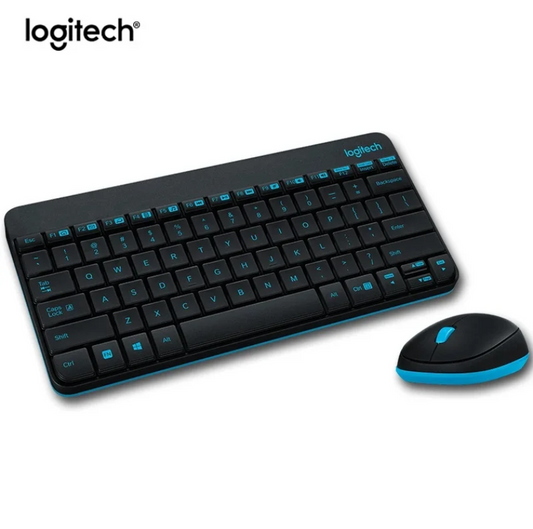 Logitech MK245 Wireless Keyboard Mouse Combo - Black Blue