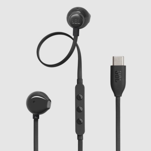 JBL Tune 305C USB | Wired Hi-Res Earbud Headphones - Black