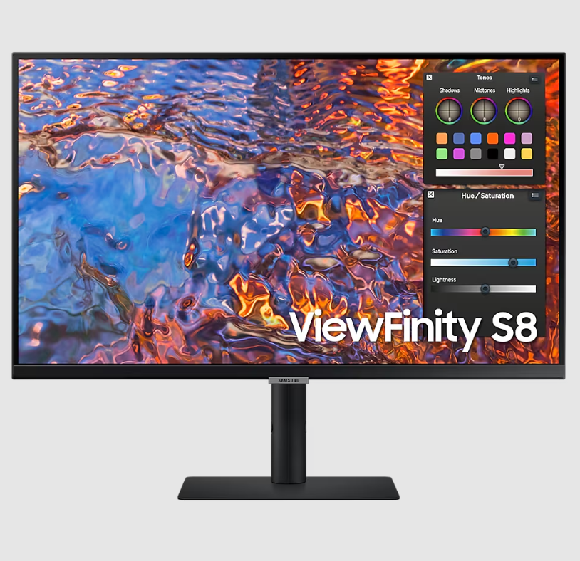 Samsung ViewFinity S8 27 Inch 4K UHD Monitor with USB C - LS27B800PXMXUE