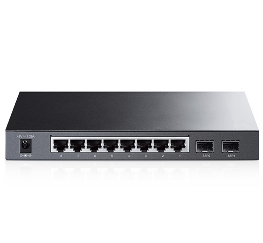 TP Link 8 Port PoE+ 2 SFP Gigabit Smart Switch - TL-SG2210P
